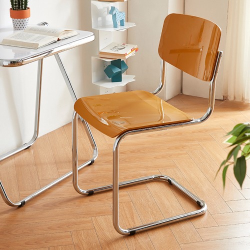 C1392 레인보우 체어  플라스틱 철제 카페 거실 식탁 디자인 인테리어 의자