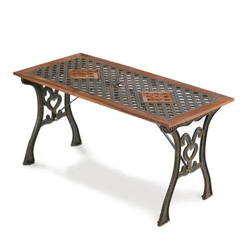 T3055 패턴테이블 주물 야외 벤치 테라스 팬션 정원 테이블