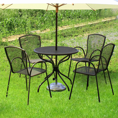 S2139-4 사각 야외세트 (2인/3인/4인) 철재 야외 테라스 정원 카페 업소용 의자 테이블 세트